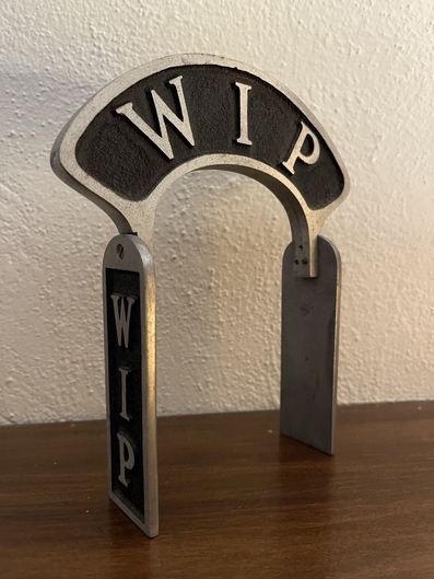 WIP, Philadelphia - Vintage flag fits a Western Electric/Altec 639 microphone