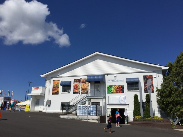 The Erie County Fair's Culinary Ars Center is located at the top of the Avenue of Flags near the Grandstand