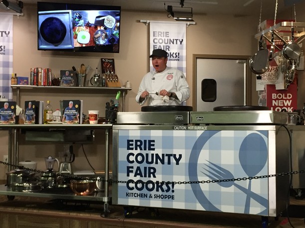 Shaun O&#8217;Neale, 2016 winner of FOX Network&#8217;s MasterChef Competition, performs at the 2017 Erie County Fair